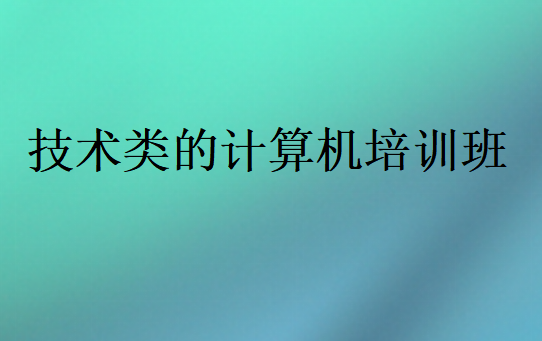 技术类的计算机培训班