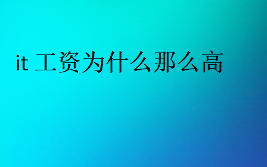 程序员工资这么高