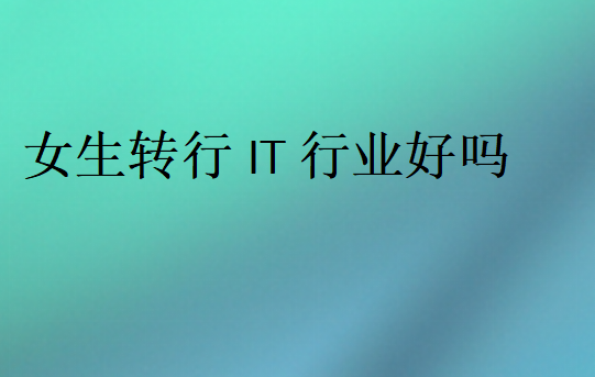 女生IT好找工作吗
